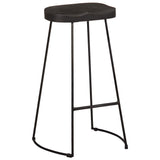 Bar Stools 2 pcs Black 45x40x78 cm Solid Wood Mango 4013527