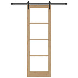 Sliding Door ORKDAL Natural and Black 78 x 232 cm 3331827