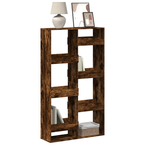 Bookcase Smoked Oak 100x33x175 cm Engineered Wood 3309406