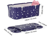 Portable Bathtub Folding Bath Tub Adult Kids Warm Home Spa Soaking Barrel PVC 05323750