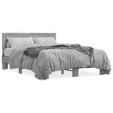 Bed Frame without Mattress Grey Sonoma 140x200 cm 3280195