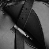 Horse Riding Saddle Black Leather 17.5 inch Durable 90645
