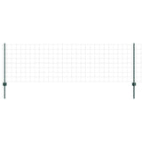 Welded Wire Fence 25 x 0.8 m PVC-Coated Steel Green 3336026