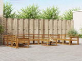 Outdoor Sofa Set 11 pcs Natural Solid Acacia Wood 3367077