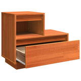 Bedside Cabinet 2 pcs Wax Brown 60 x 34 x 51 cm Engineered Wood 869895