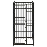 Outdoor Dog Kennel Steel 1.84 m 171472