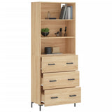 Highboard Sonoma Oak 69.5x34x180 cm Engineered Wood 3189384