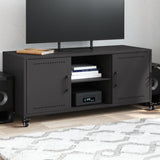 TV Cabinet Black 100.5x39x43.5 cm Steel 846662
