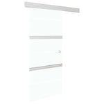 Sliding Door with Soft Stops ESG Glass and Aluminium 76x205 cm 288055