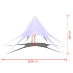 Gazebo Hexagon Star Garden Pavilion 10m 40705