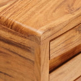 Console Table Brown 110 x 30 x 80 cm Solid Acacia Wood 42003318