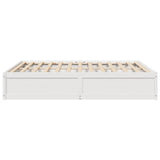 Bed Frame without Mattress White 180x200 cm Super King Solid Wood Pine 3282367