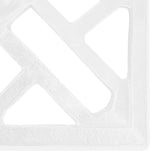 Umbrella Base White 44x44x31 cm Cast Iron 317761