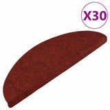 Stair Mats Self-adhesive 30 pcs Red 56x17x3 cm 3365914