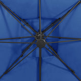 Cantilever Garden Parasol Azure Blue 312378