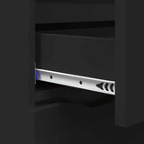 Sideboard with Drawer Black 100 x 30 x 65.6 Engineered Wood 888788