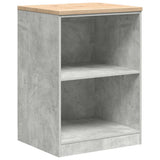 Garage Storage Cabinet Concrete Grey 60x51x85 cm Solid Wood Pine 860547