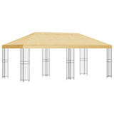 6 x 3 m Cream Polyester and Steel 190 3375983