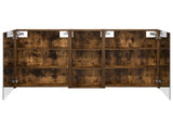 Bathroom Cabinet Set 3 pcs 130 x 14.5 x 70 cm Engineered wood 3403764
