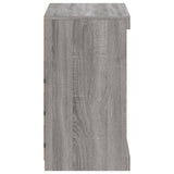 Sideboard with LED Lights Grey Sonoma 60.5x37x67 cm 836698