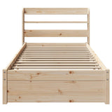 Bed Frame with Headboard without Mattress 75x190 cm 3306720