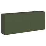 ZNTS Planter Olive Green 200x40x80 cm Cold-rolled Steel 860727