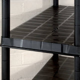 Storage Shelf 5-Tier Black 85x40x185 cm Plastic 147685