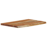 Wall Shelf 60x40x2.5 cm Rectangular Solid Wood Acacia Live Edge 370248
