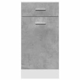 Drawer Bottom Cabinet Lyon Concrete Grey 40x46x81.5 cm Engineered Wood 856082