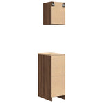 ZNTS Garage Cabinets 2 pcs Brown Oak Engineered Wood 3328293