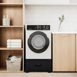 Washing Machine Pedestal Black 64 x 55 x 32.5 cm Steel 42022035