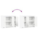 Sideboard White 98.5 x 33 x 80 cm Engineered Wood 8011123
