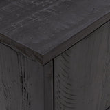 TV Cabinet Black 90x30x40 cm Solid Pinewood 349916