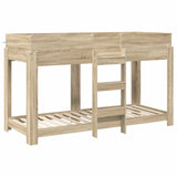 Bunk Bed for Kids Sonoma Oak 75 x 190 cm Engineered Wood 3410541