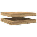 Coffee Table 360-Degree Rotatable Artisan Oak 90x90x34.5 cm 3321359