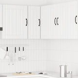 Kitchen Wall Corner Cabinet Kalmar White Engineered Wood 853617