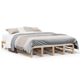 Bed Frame without Mattress 140x190 cm Solid Wood Pine 850869