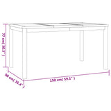5 Piece Garden Dining Set Solid Wood Teak 3157929