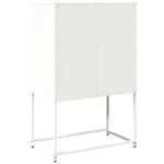 ZNTS Highboard White 68x39x107 cm Steel 853379