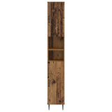 Bathroom Cabinet with Open Shelf HAARLEM Old Wood 896823