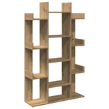 Book Cabinet Artisan Oak 86x25.5x140 cm Engineered Wood 856693