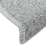 Stair Mats 15 pcs 65x24x4 cm Light Grey Half Round Large 322371