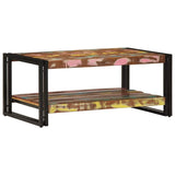 Coffee Table Multicolour 90x50x38 cm Solid Wood Reclaimed 4102717