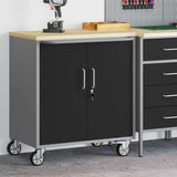 Trolley Rolling Workbench Black and Grey 75 x 45 x 85 cm 4103485