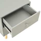 Bedside Cabinets 2 pcs Grey 40x30x50 cm Solid Pinewood 285227