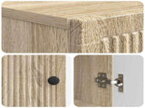 Bathroom Cabinet with Open Shelf EDE Sonoma Oak 895937