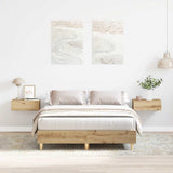 Bed Frame No Mattress Artisan Oak 120x200 cm Engineered Wood 861038