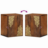 Wall Cabinet Honey Brown 38 x 33 x 48 cm Solid Mango Wood 4018756