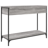 Console Table Grey Sonoma 100x34.5x75 cm Engineered Wood 834163
