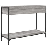 Console Table Grey Sonoma 100x34,5x75 cm Engineered Wood 834163